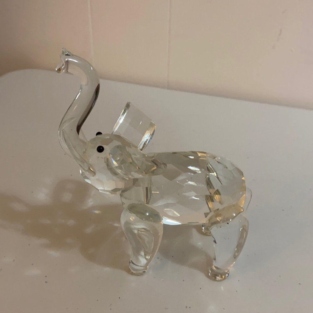Vintage Crystal Elephant